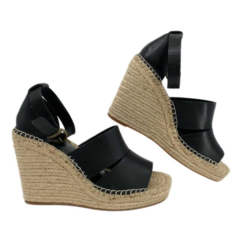 Treasure & Bond Black Espadrille Wedges | Size 8